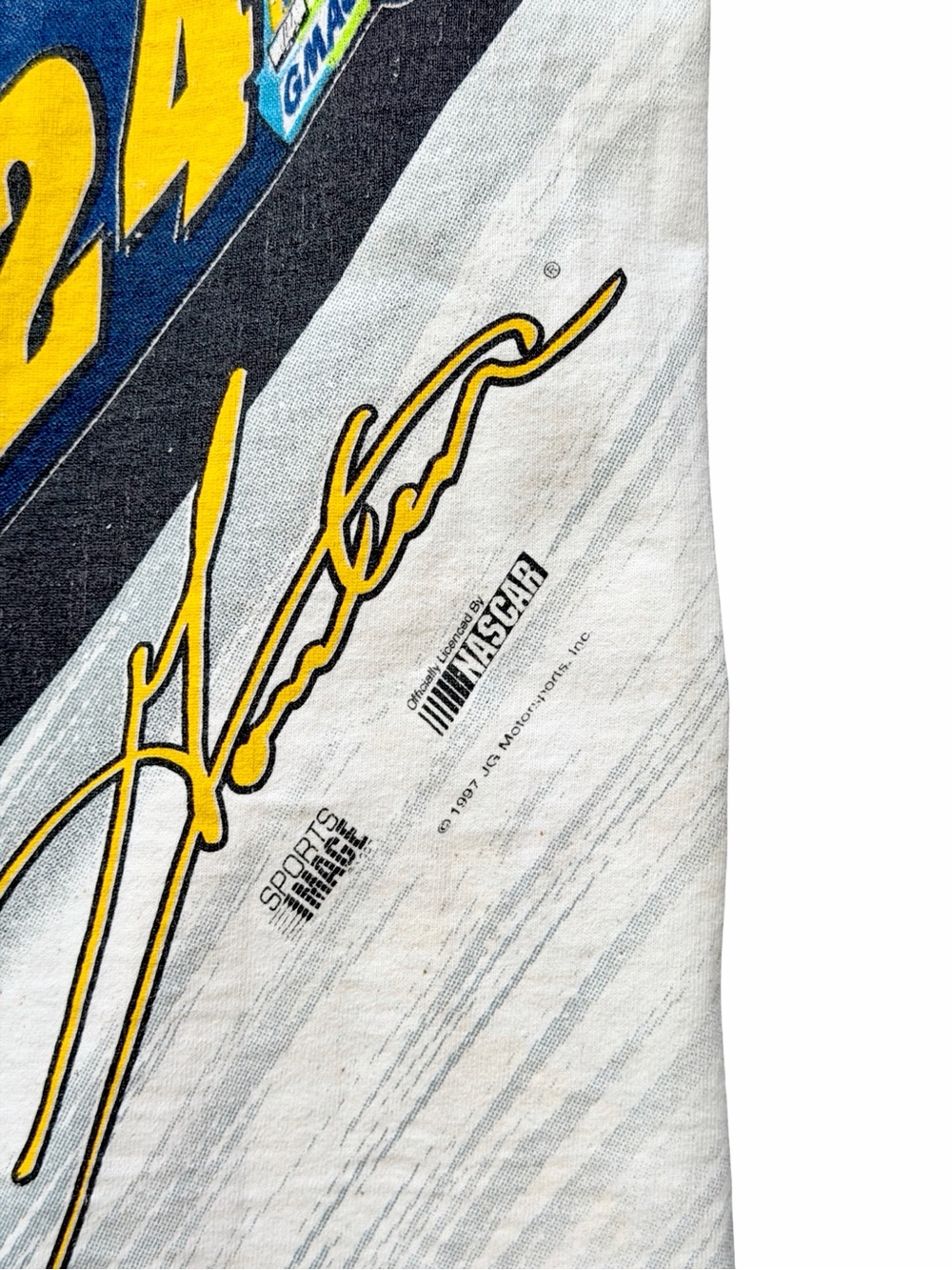 Vintage 1997 Jeff Gordon DuPont NASCAR All Over Print T-Shirt - Picture 4 of 6